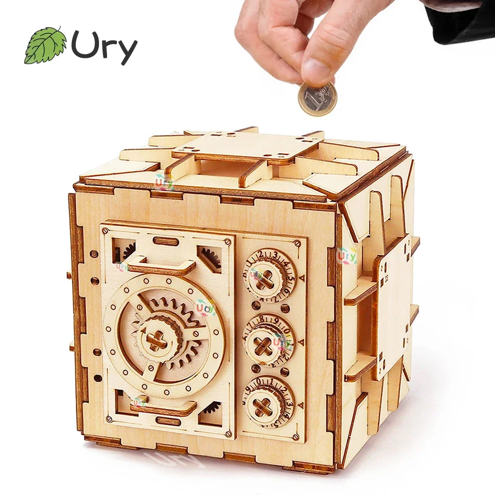 Kids Education Money - URY – Puzzle 3D en bois