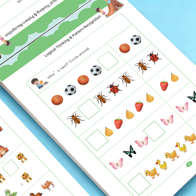 Learning Workbook Preschool - Cahier d'exercices de recherche de motifs,