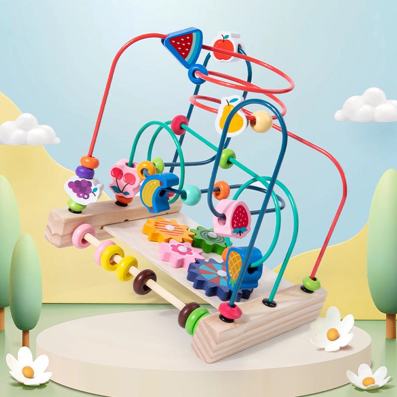 Kids Educational Box - Jouets Montessori, montagnes russes en bois,