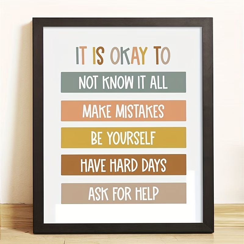 Kids Education Yes - Impression sur toile de citations éducatives