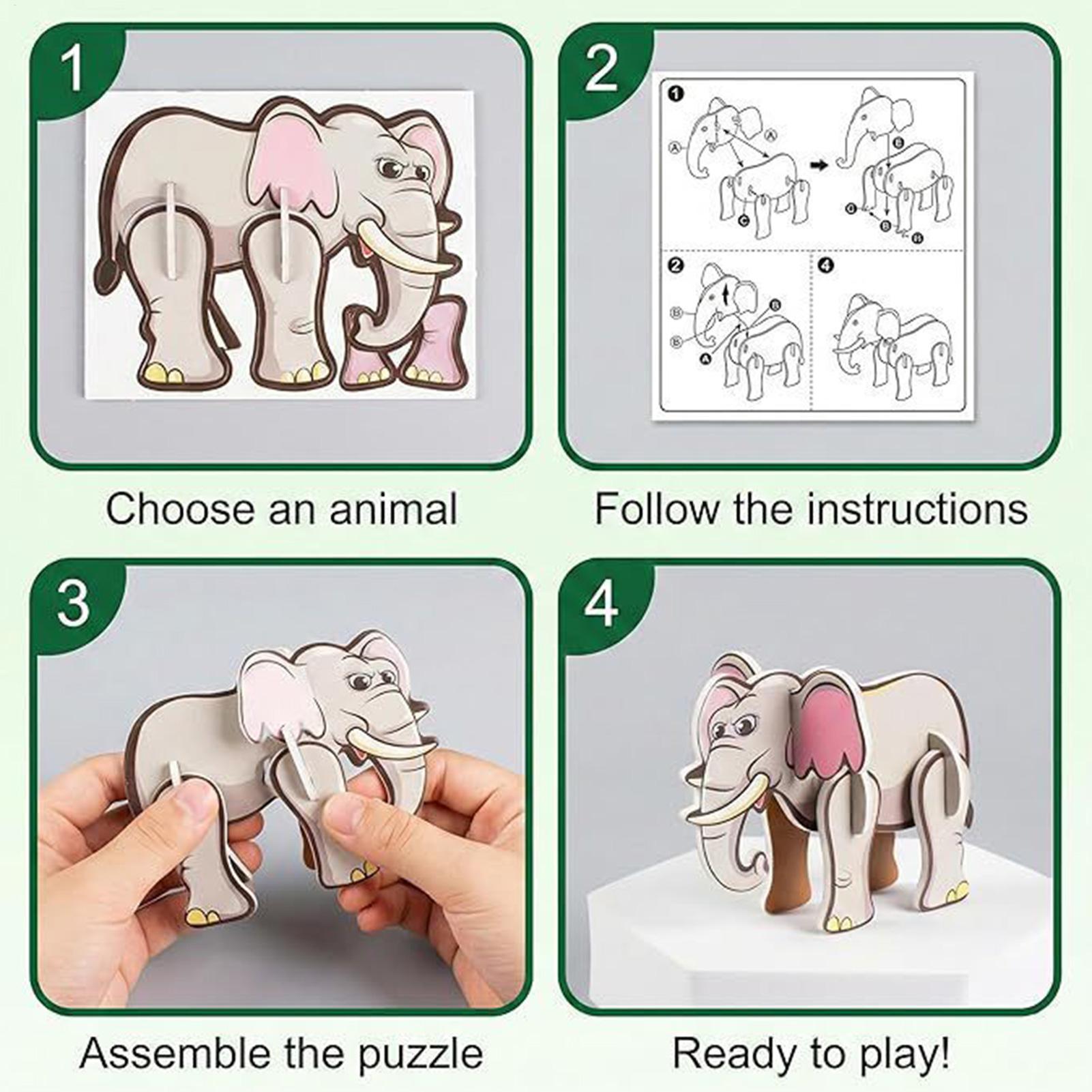 Kids Early Education - Puzzles de dessins animés 3D pour