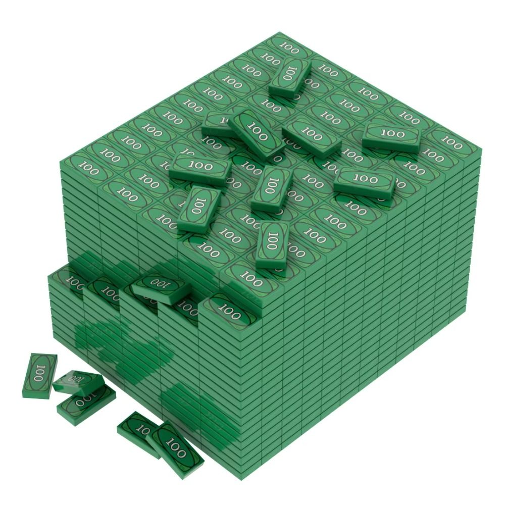 Kids Education Money - 20 pièces Blocs de construction Millionaire,