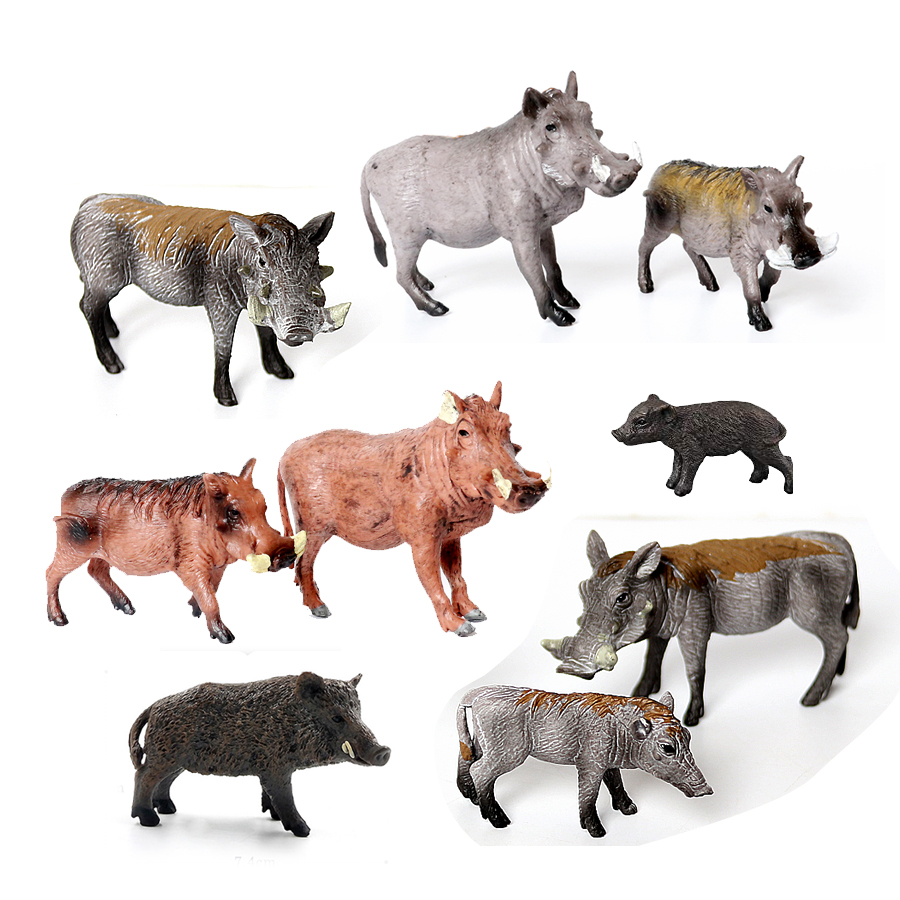 Kids Education Shows - Figurines de sanglier en plastique pour