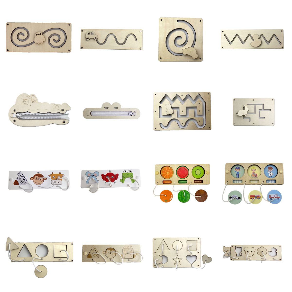 Kids Educational Box - Planche de Bricolage Montessori en Bois