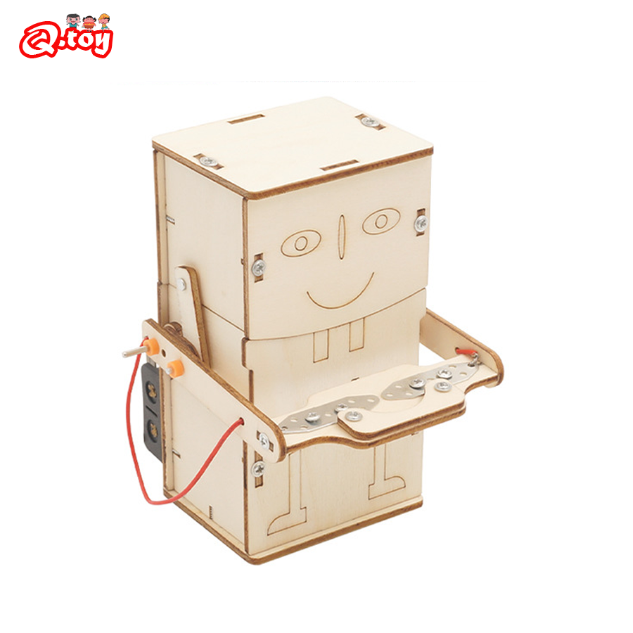 Kids Education Money - Robot électrique en bois 62 Eat