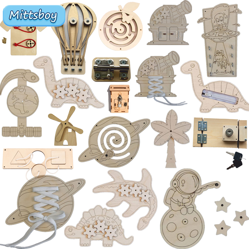 Kids Educational Box - Accessoires de planche occupée Montessori, jouets