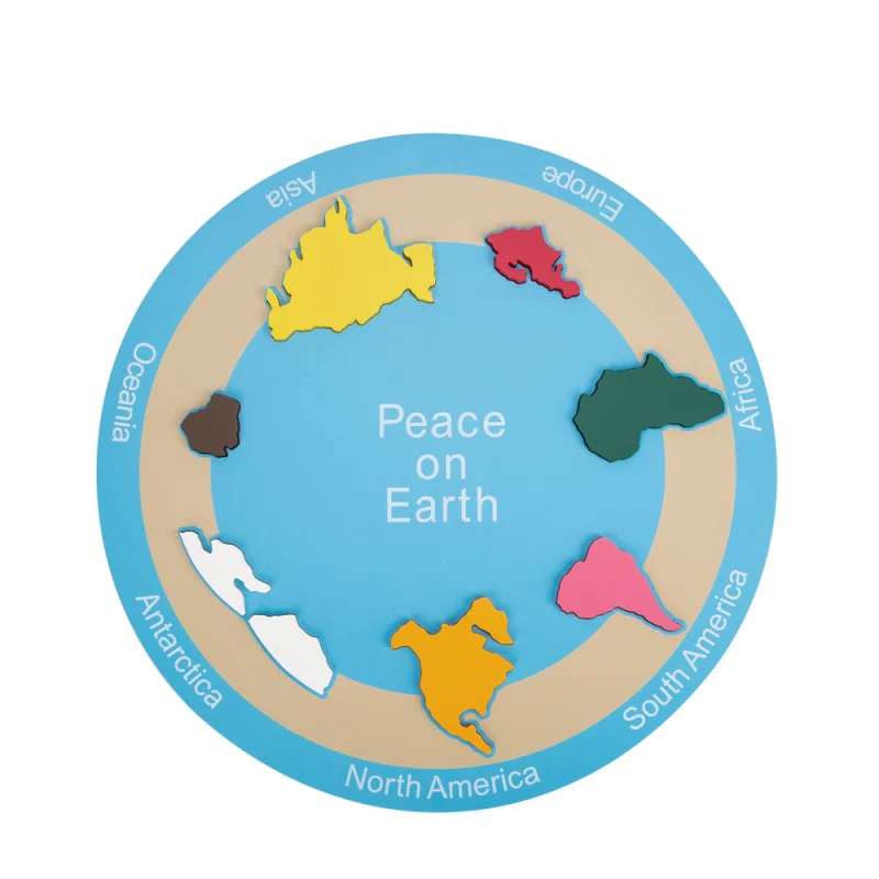 Kids Education World - ADENA Montessori 7 plaque continente carte