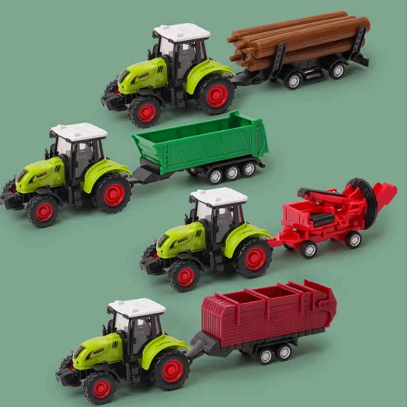 Kids Education Learning - Tracteur à inertie, voiture agricole, camion,