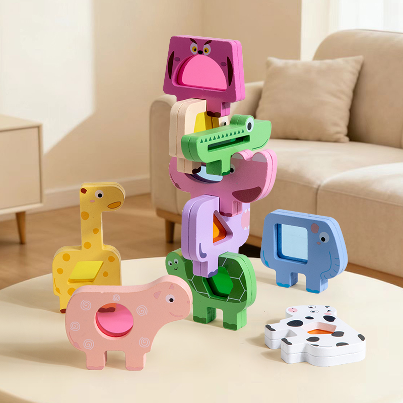 Jeu de blocs empilables en boi - Kids Educational Box avis et prix