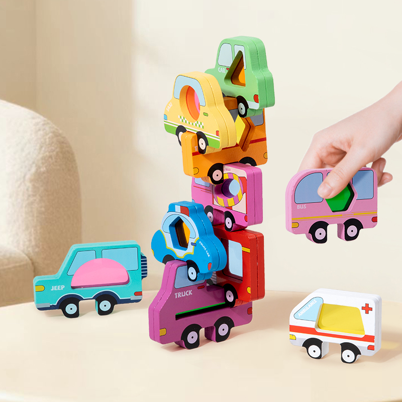 Jeu de blocs empilables en boi - Kids Educational Box avis et prix