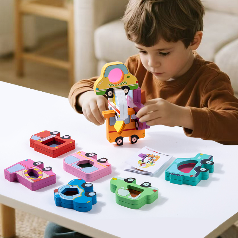 Jeu de blocs empilables en boi - Kids Educational Box avis et prix