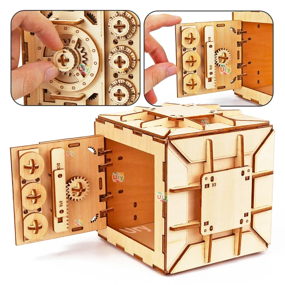URY – Puzzle 3D en bois avec m - Kids Education Money avis et prix