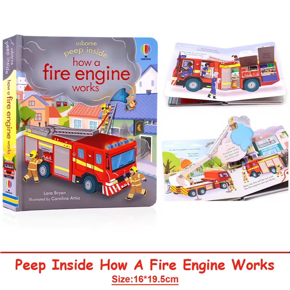 Usborne Peep Inside How A Fire - Kids Education Age avis et prix