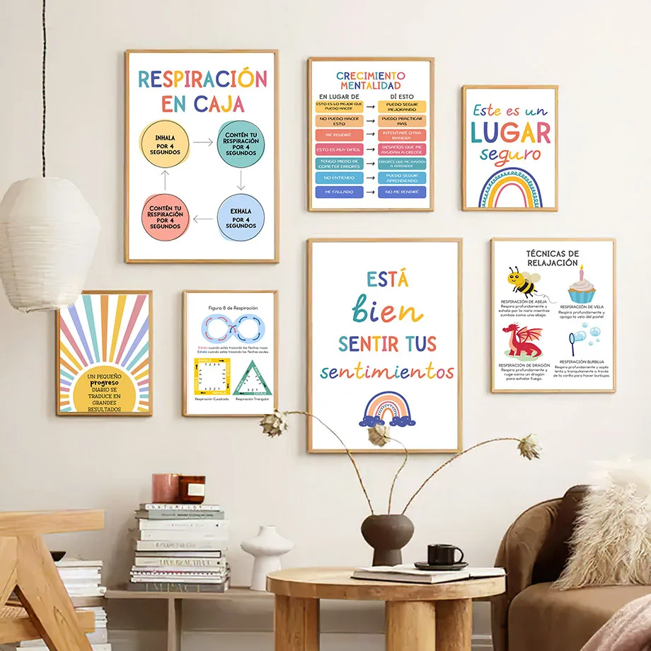 Toile d'art mural avec devise  - Kids Education Yes avis et prix