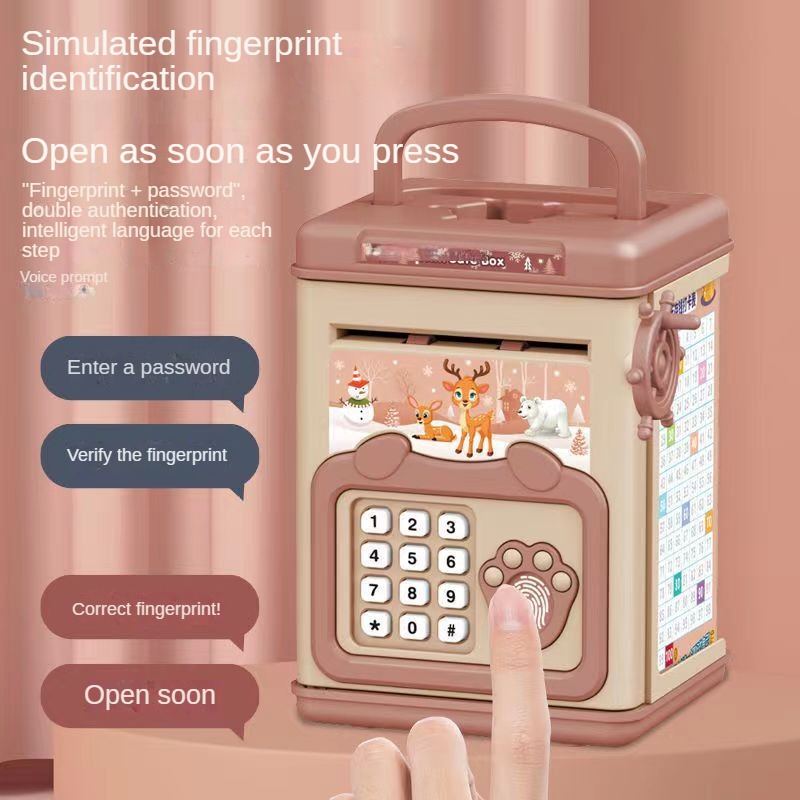 Tirelire avec empreinte digita - Kids Education Money avis et prix