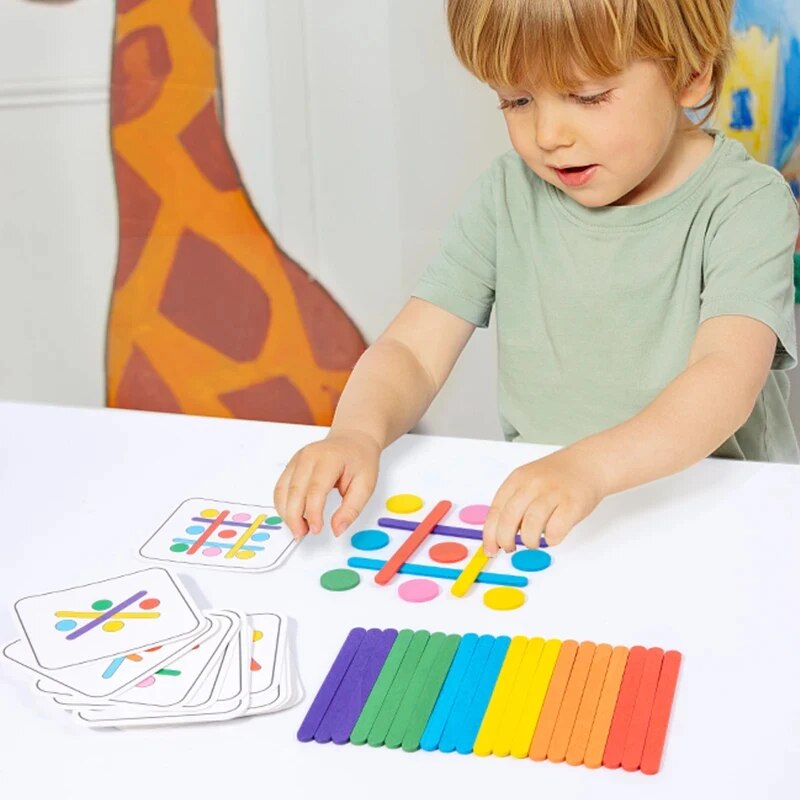 Bâton arc-en-ciel pour enfants - Kids Educational Box avis et prix