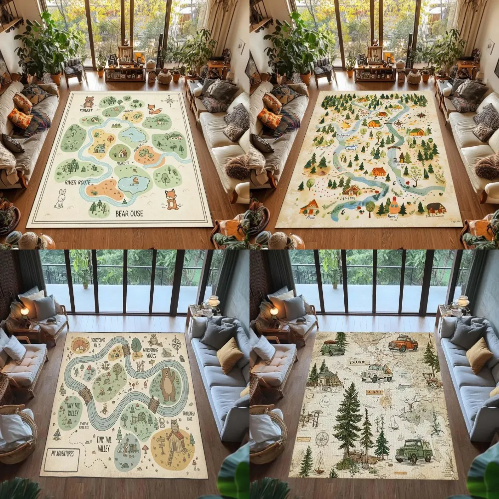 Tapis de carte du monde intera - Kids Education World avis et prix