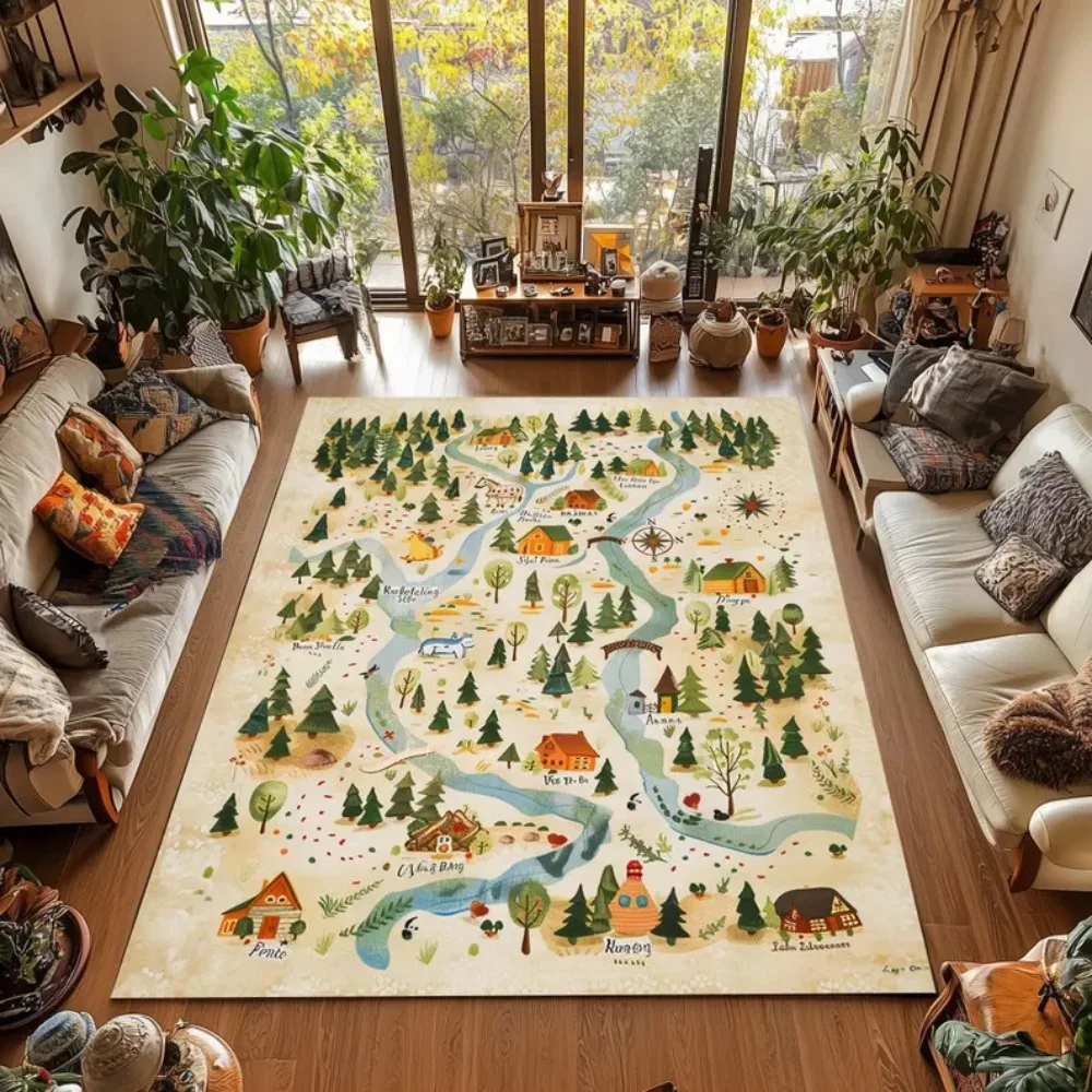 Tapis de carte du monde intera - Kids Education World avis et prix