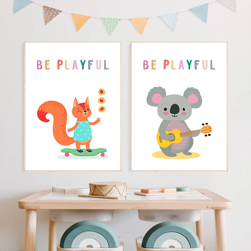 Affiche murale en toile imprim - Kids Education Yes avis et prix